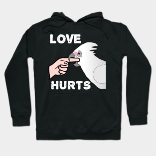 Bare-eyed Goffin Cockatoo Love Hurts Hoodie